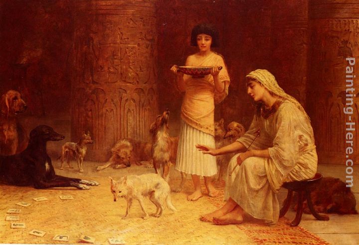 Preparing For The Festival Of Anubis painting - Edwin Longsden Long Preparing For The Festival Of Anubis art painting